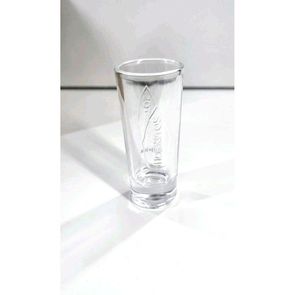 NIB 12 Pack Hornitos Tall Tequila Shoptwr Shot Glasses Embossed With Logo Clear